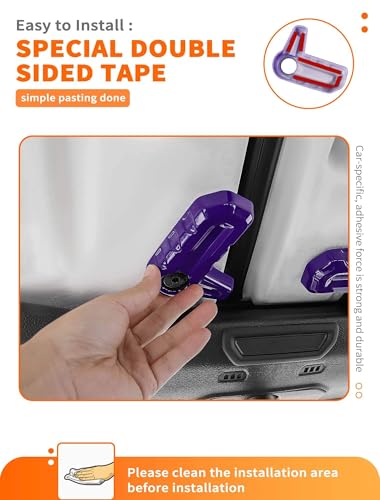 image for Savadicar Purple Interior Accessories - Hardtop Latches Trim Cover for