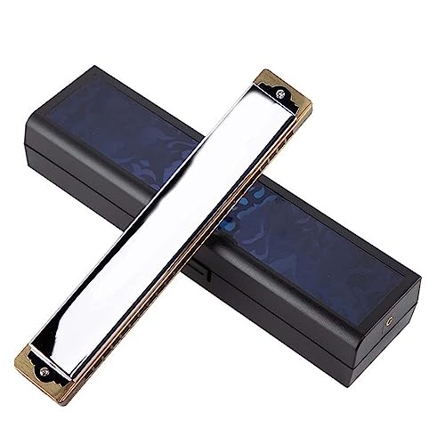 PacuM Harmonica par Instrument Clé Tremolo Harmonica 24 Trous Laiton Anches Harpe Bouche Orgue Clé C Instruments de Musique Argent Harmonica - Les Beatles, Paul McCartney, John Lennon, RIngo Starr, George Harrison PacuM Harmonica par Instrument Clé Tremolo Harmonica 24 Trous Laiton Anches Harpe Bouche Orgue Clé C Instruments de Musique Argent Harmonica
