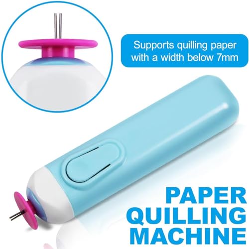 Regulowany zestaw do quillingu papieru z ręcznym wałkiem do frędzli, elektryczne pióro do quillingu, narzędzia o szerokości 0,3-4 mm, do majsterkowania i nauki w klasach artystycznych