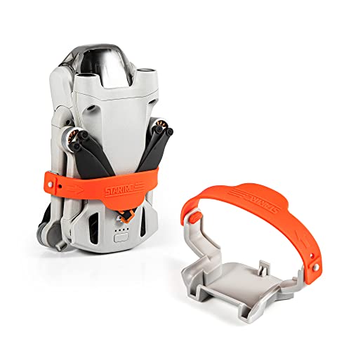 UBEIYI Propellerschutz für DJI Mini 3 PRO, Propellerschutzhalterung Propellerhalter Propeller Schutz Fixer Fester Stabilisator Schutzgurt Transportschutz Kompatibel mit DJI Mini 3 Pro Zubehör(Orange) Cover