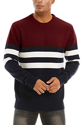 MAGNIVIT Men's Crewneck Sweater Lightweight Soft Knitted Sweatshirt Fall Winter Thermal Pullover4