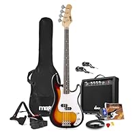 Complete beginner bass guitar set, perfectly crafted to get beginners playing right away, featuring a full-size electric bass, 40W amplifier, wireless setup, accessories and online lessons. Gain freedom to move and perform without tangled cables with...