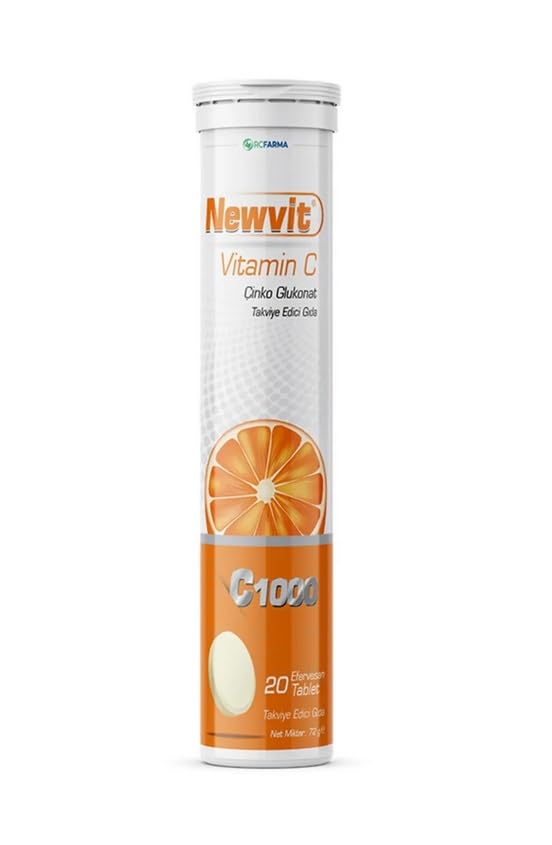 RC Farma Newvit Vitamin C Çinko Effervesan 20 Tablet