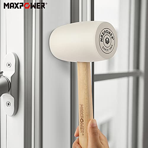 Gummihammer MAXPOWER 680g Fliesenhammer weiß