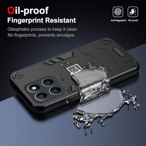 Coque Honor X6a 4G anti-chute évite les bris d'écran PC TPU - 4