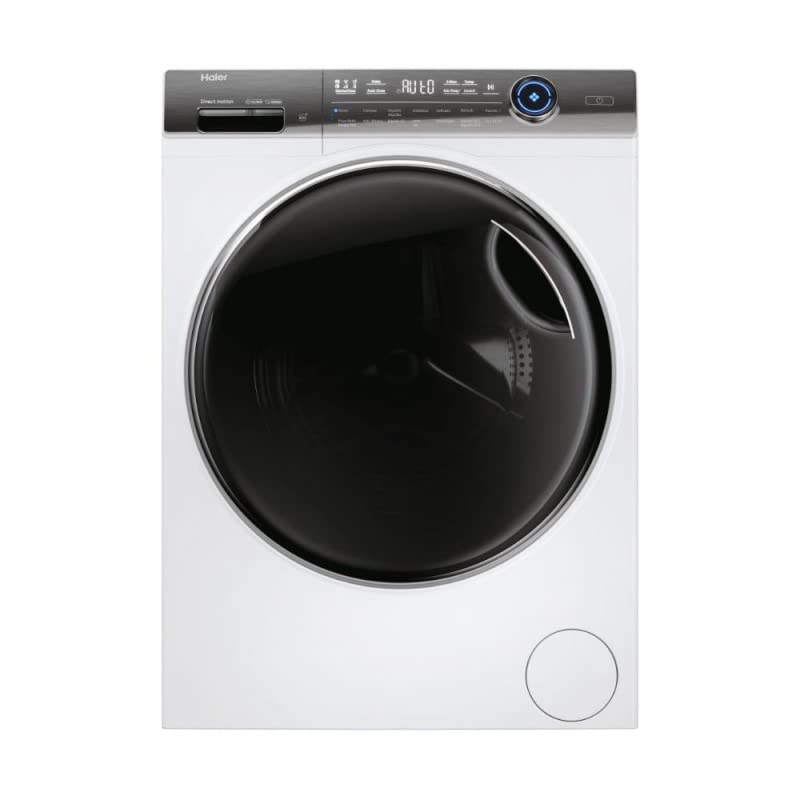 Haier I-Pro Series 7 Plus HW100GBD14979UIB Waschmaschine mit Frontlader, 10 kg, Selbstregulierung, Dampffunktion, Direct Motion, antibakteriell, 1400 U/min, entferntes Ende, 14 Programme, Weiß