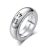 BCughia Bague de fiançailles en acier inoxydable pour homme, T 1/2, Acier inoxydable, Aucune pierre précieuse