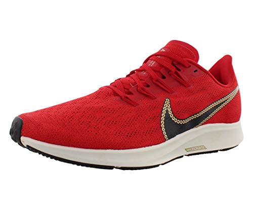 Nike Women s Air Zoom Pegasus 36 University Red Sail Black Metallic Gold CT1150-600 (Size: 9)