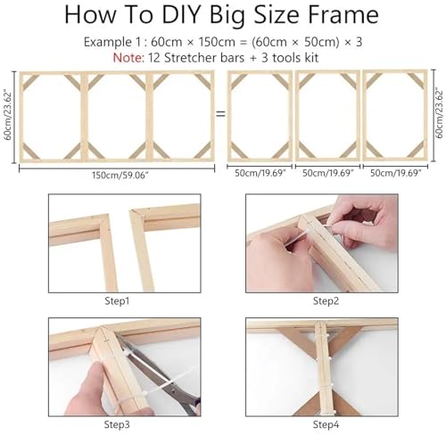 Toile détendue ? Solution avec notre kit de barres civière bois - 5