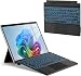 ORDA Surface Pro 11 Tastatur, Kompatibel mit Surface Pro 11/10/9/8/X mit Multi-Geste-Trackpad, 13 Zoll Surface Pro Bluetooth Tastatur mit 11-Farbiger Hintergrund Beleuchtung, Stifthalter, QWERTZ