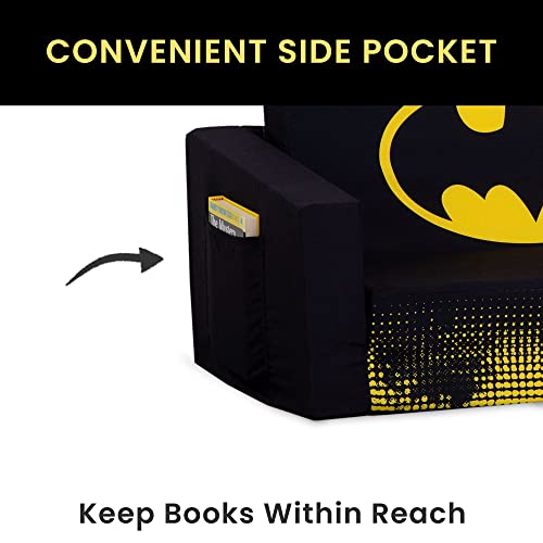 Batman Cozee Flip-Out Sofa - 2-in-1 Convertible Sofa to Lounger for Kids by Delta Children image 8