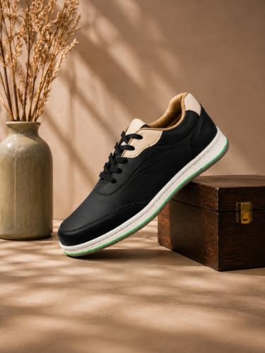 Image of Centrino Sneakers for Men | Lightweight Casual Shoes for Men Stylish | Breathable Mesh Walking Shoes | Cushioned Insole Comfortable Shoe for Man | Durable Sole Footwear|Trendy Lace-Up Shoes for College, Parties & Daily Use (9623)