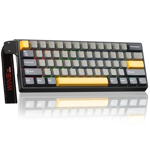 Image of AULA WIN60 HE MAX - 60% Mechanical Gaming Keyboard Wired, Hall Effect Magnetic Switches Hot Swappable, Adjustable Actuation Rapid Trigger Mode, 8000 Hz Polling Rate, 60 Percent Keyboard Compact Design