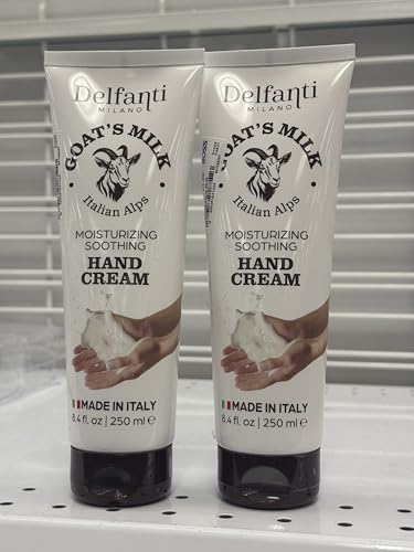 Delfanti Milano Hand Cream, Italian Moisturizing Cream, 8.4 fl oz, 2-Pack