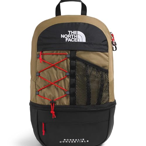 Image of The North Face Borealis Convertible Pack, Cedar /Lava Red, One Size