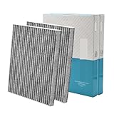 2 Pcs Car Activated Carbon Pollen Cabin Air Filter Compatible With Hyundai Tucson JM ix35 LM Kia