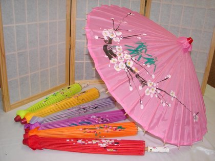 Parapluie Chinois en Soie Orange Cover