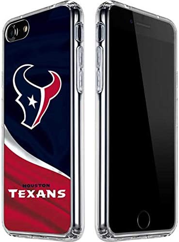 Skinit Clear Phone Case Compatible with iPhone SE (2nd & 3rd Gen) - Officially Licensed NFL Houston Texans Design
