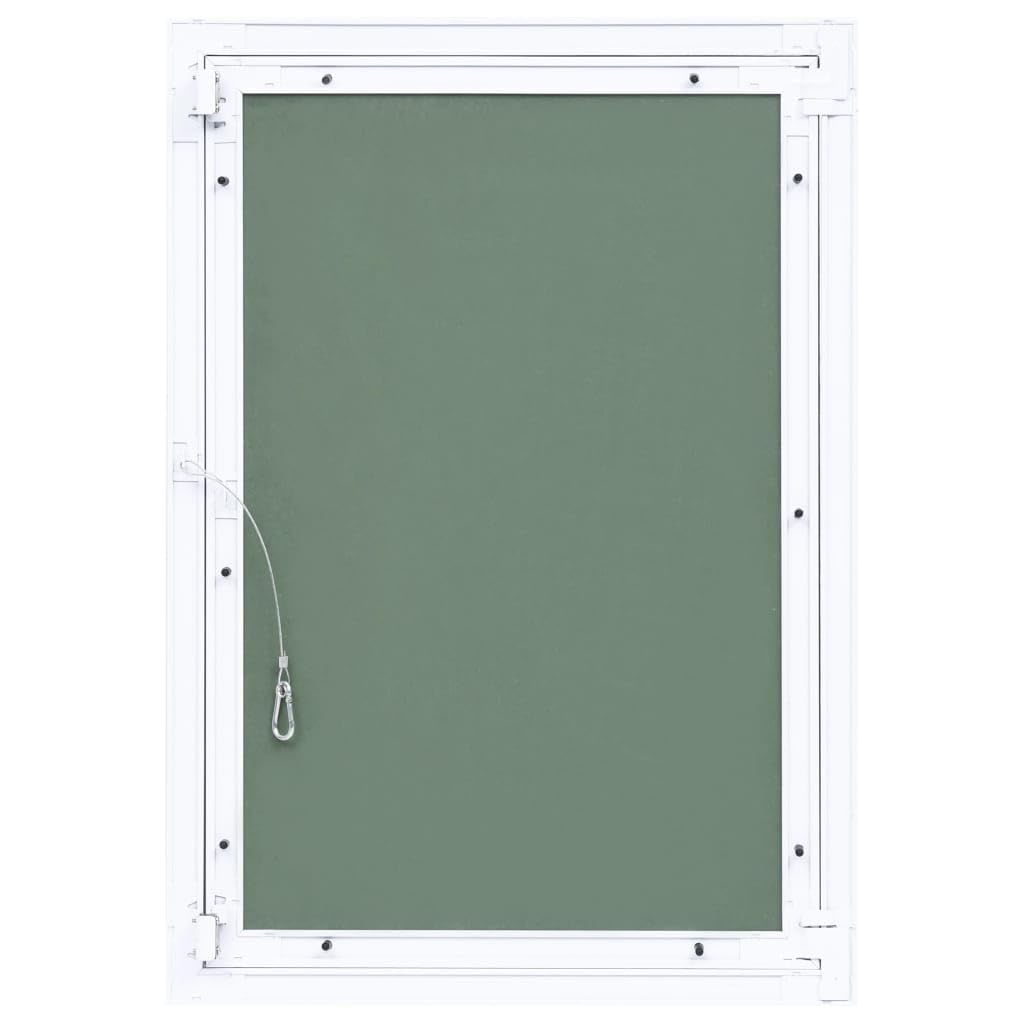 vidaXL Panel de Acceso Estructura Rampilla Inspección Marco Puerta Revisión Mantenimiento Paredes Techos Aluminio y Placa de Yeso 400x600 mm