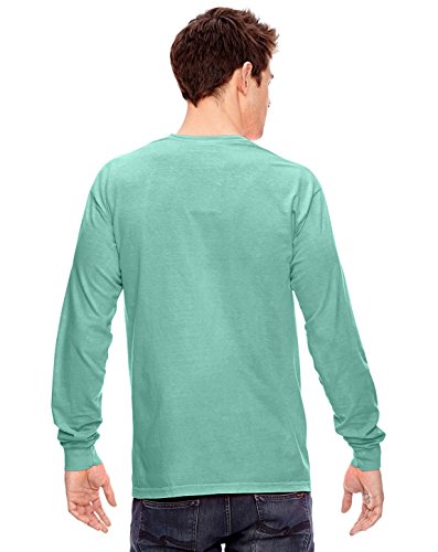 Image of Comfort Colors Men's Ringspun Garment-Dyed Long-Sleeve T-Shirt,Island Reef S