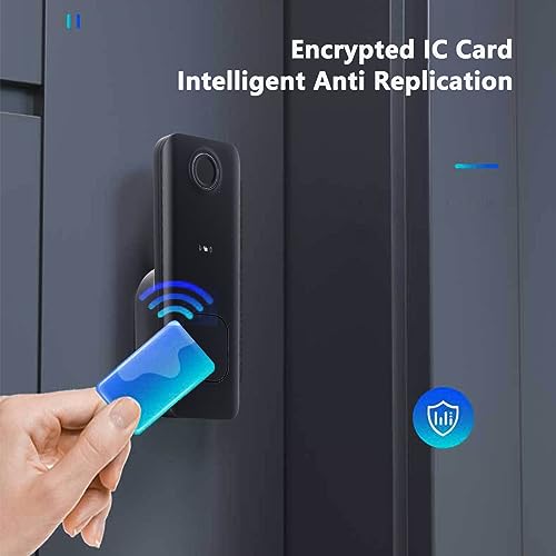 Trava de portão inteligente, fechadura de entrada sem chave, alarme de baixa potência, reconheciment