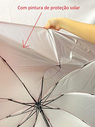 Guarda-chuva Grande Função De Contra Vento E Proteção Solar (pink)