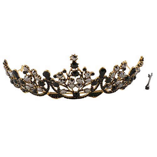 Corona de novia clásica y diadema barroca de lujo para sentirte como una reina