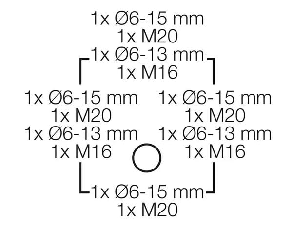 Hensel Kabelabzweigkasten DK 0100 G, 84x84x55 mm, elektrische Anschlussbox, VDE