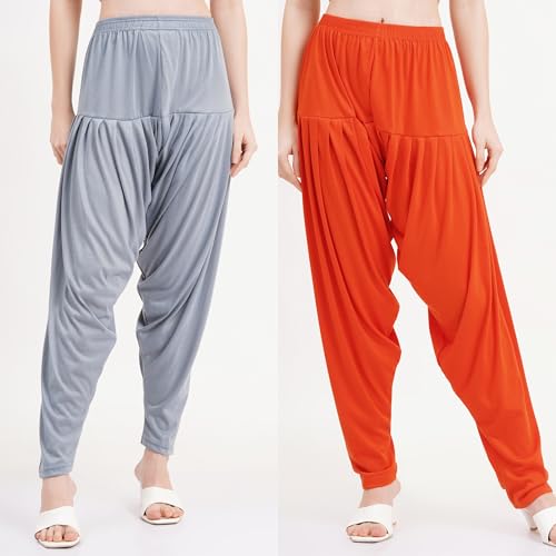 Image of Buy That Trendz Patiala Salwar for Women Relaxed Fit Viscose Patiyala Salwar Harem Bottom Pants