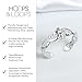 Hoops & Loops Sterling Silver Braided Daisy Flower Toe Ring
