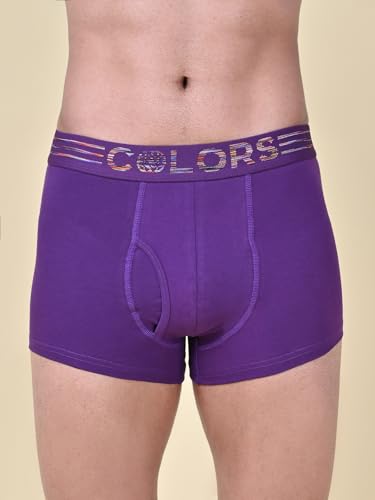 Image of Rupa Colors Solid Trunk for Men, Cotton Blend, Outer Elastic, Regular Fit, Pack of 1
