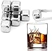 Cubos de Hielo de Acero Inoxidable para Whisky, 8 Cubos Enfriadores Piedras Reutilizables Refrigerantes con Pinzas y Caja de Almacenamiento, Ideal para Bar, Fiestas, Regalos para Hombres