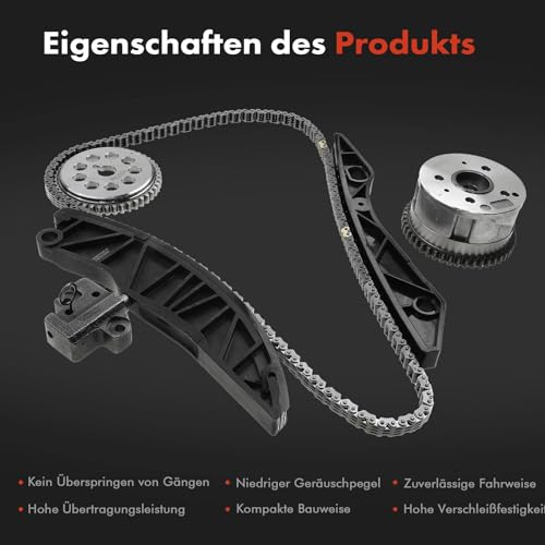 Frankberg Steuerkettensatz Kompatibel mit Accent i20 i30 iX20 Carens Cee’D Cerato Pro Cee’D Rio Soul Venga 1.4L 1.6L 2006-Heute 24420-2B000