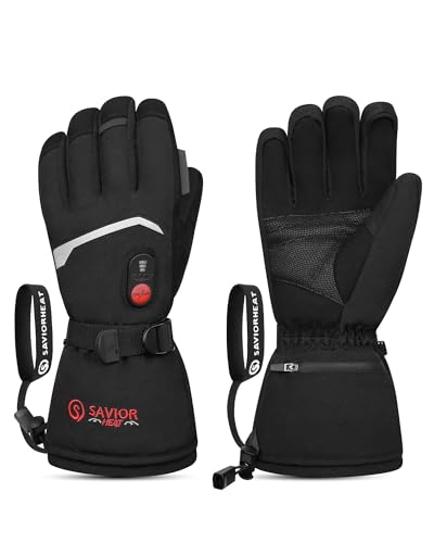 SAVIOR HEAT Upgraded Rechargeable Heated Gloves for Men...