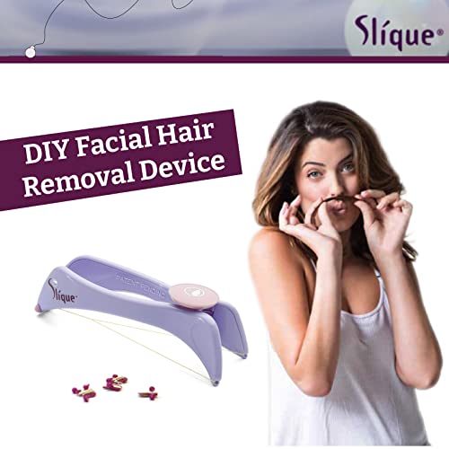 Slique Facial Hair Removal For Women | Chin Hair Removal | Remove Upper Lip Hair | Women Spring Epilator Threading Facial Hair Remover | Hair Removal Kit For Women Spring | Threading Hair Removal Tool #TOP5