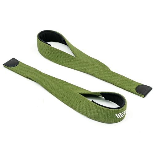 Image of WARM BODY COLD MIND V2 Lifting Wrist Straps for Weightlifting - Hand Straps for Powerlifting, Weight Lifting, Bodybuilding Functional /Cross Training, Deadlift Gym Bar, Cotton