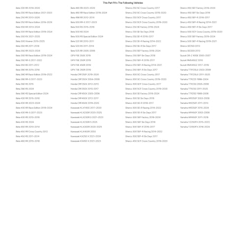 Tusk Motorcycle Enduro Lighting Kit for Yamaha YZ450FX 2016-2024