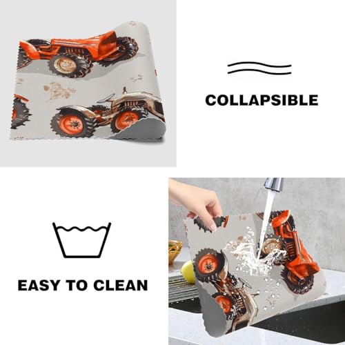 Sets de table imprimés tracteurs rétros de qualité supérieure pour dîneurs