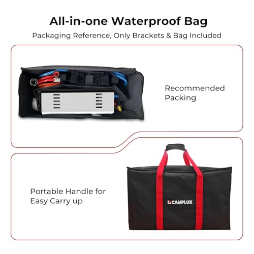 Image of CAMPLUX AY132 Freestanding Stand and Carry Bag for Outdoor Propane Tankless Water Heater AY132