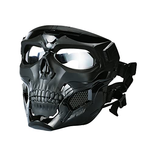 Guayma Airsoft Skull Mask Full Face Protective With Tactical Military Balaclava Headgear For Paintball Shooting Cs Halloween Cosplay Party Outdoor Sport Costume Movie,Camo #TOP7