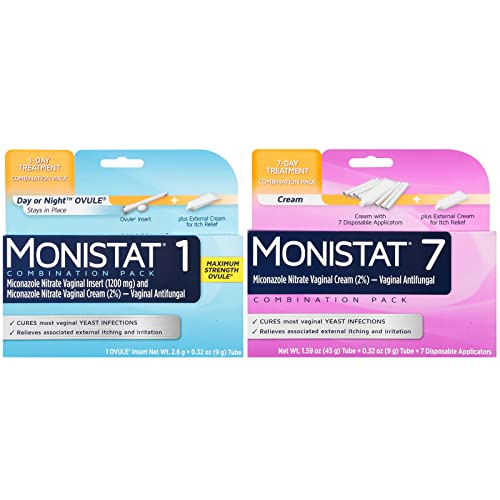 Best Quality 🔥 Monistat 1-Day Yeast Infection Treatment  Cream + External Itch Relief Cream