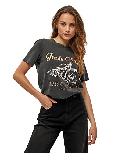 Minus Kaylee tee, Camiseta para Mujer, Negro (100 Black), M Cover