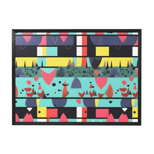 Cuadro geométrico horizontal WSSYYBF para decorar salones modernos con un toque elegante