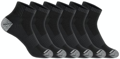 MENS 6PK QUARTER CREW SOCKS