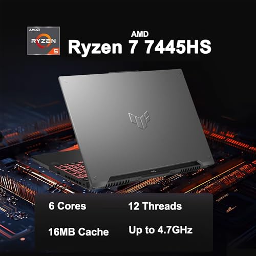 ASUS TUF Gaming A16 Laptop 16 pulgadas Ryzen 7 7445HS 16GB DDR5 2TB SSD RTX 4050 miniatura 4