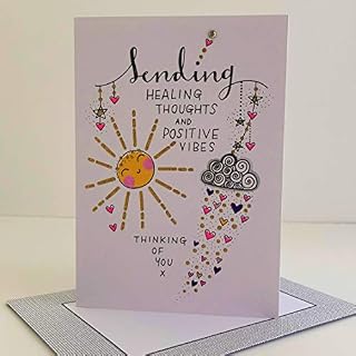 Rachel Ellen Sending Healing Thoughts and Positive Vibes Card - Sun