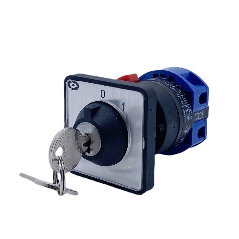 LW26-25YS3/1S - Llave de bloqueo de 22 mm, tamaño de montaje, corte de energía, seguridad, antimal funcionamiento, interruptor universal de leva giratorio