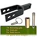 C CLINK Versatile Quick Hitch Adapter with Adapter Sleeve Used to Adjust Top Link Bracket Movements Fit for Category 1 Quick Hitch Made of Integral Casting