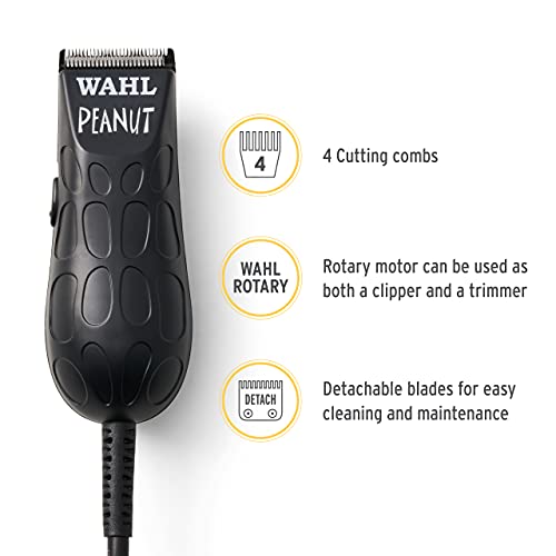 Máquina De Acabamento Profissional Peanut Preta, Wahl, 8655-248, Preta