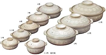 銀峯陶器 萬古焼 花三島 土鍋 11号 5-6人用万古焼 41J1VsaPKsL._AC_UF350,